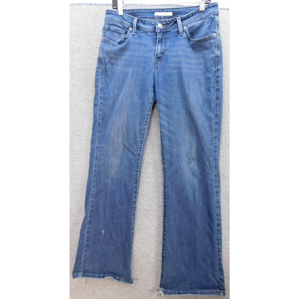 Levis 529 Women's W31 L32 Curvy Bootcut Jeans Stretch Dark Wash